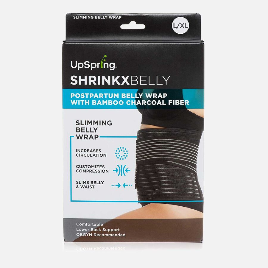 Shrinkx Belly Postpartum Belly Wrap with Bamboo Charcoal Fiber, Black, , large image number 0