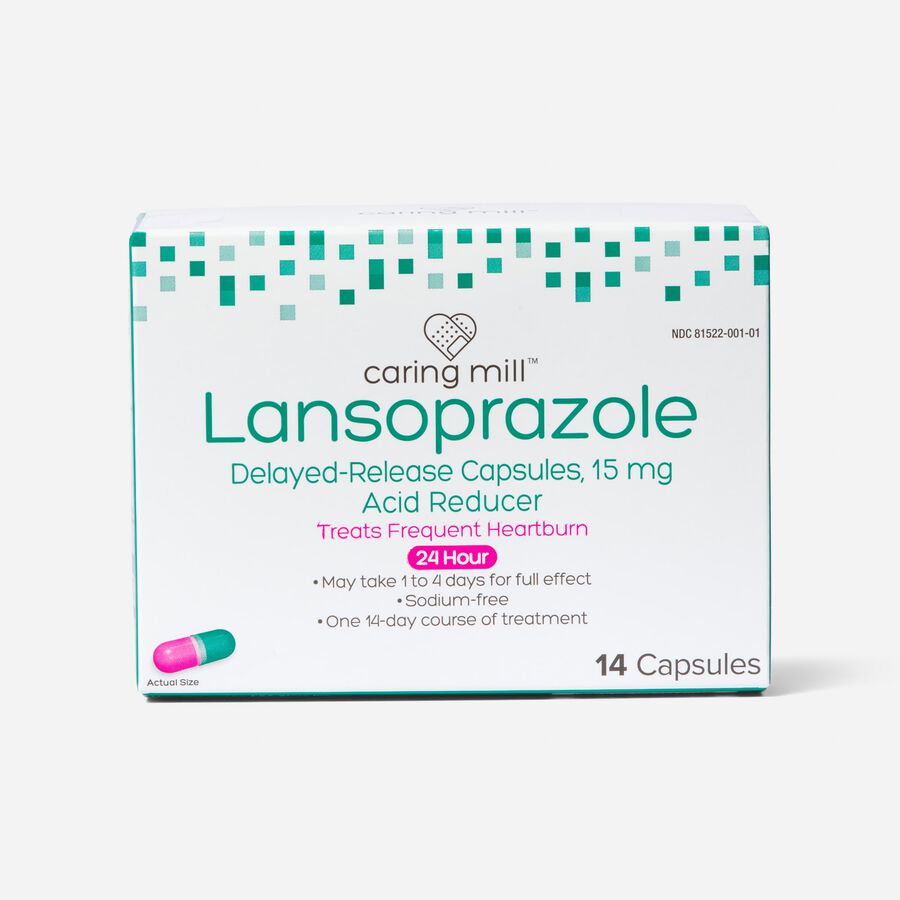 Caring Mill™ Lansoprazole Delayed-Release Capsules, 14 ct., , large image number 0