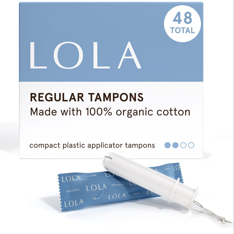 LOLA Regular Tampons, Compact Plastic Applicator, 48 ct., , large image number 1