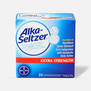 Alka-Seltzer Effervescent Tablets, Extra Strength, 24 ct.