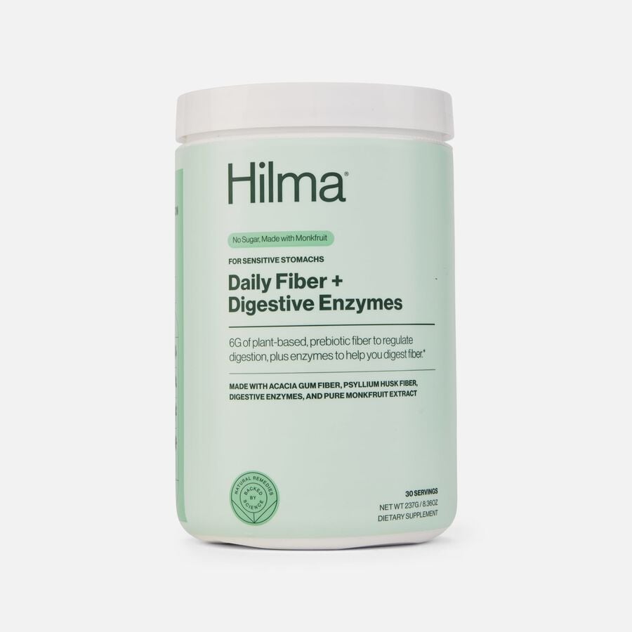 Hilma Daily Fiber Supplement + Digestive Enzymes, 8.36 oz., 30 servings, , large image number 0