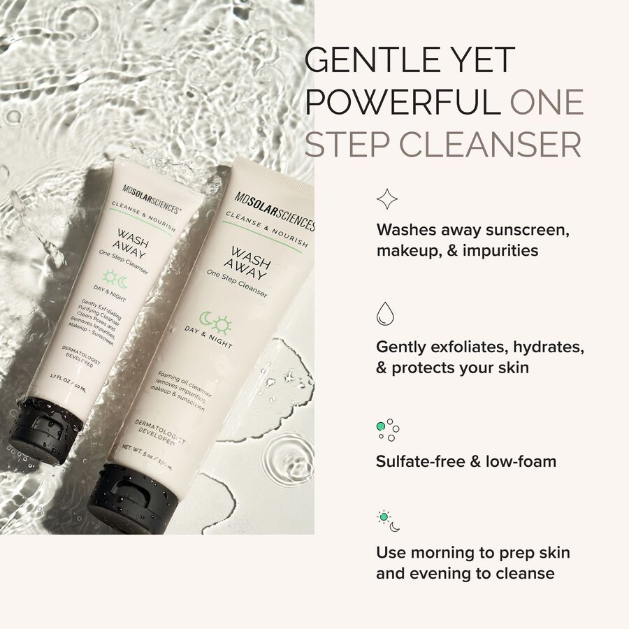 MDSolarSciences&trade; Sensitive Skin Bundle, Wash Away Cleanser and Mineral Cr&egrave;me SPF 50, , large image number 1
