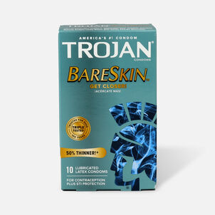 Trojan Sensitivity Bareskin Premium Latex Condoms, 10 ct.