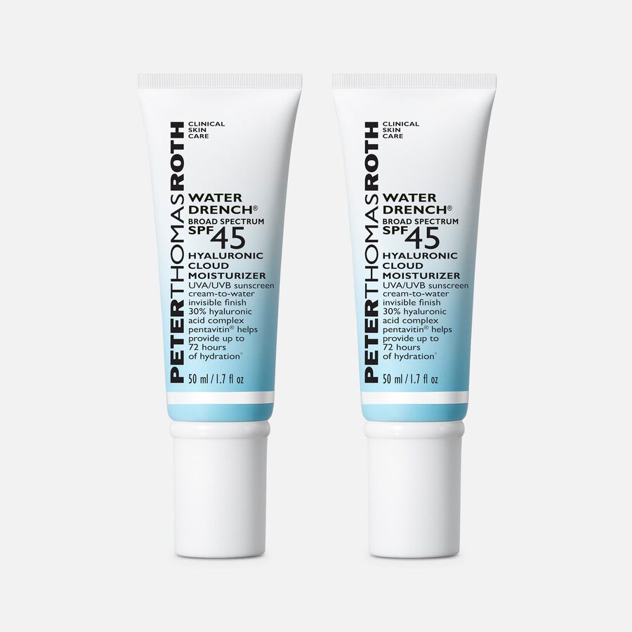 Peter Thomas Roth Water Drench Broad Spectrum Hyaluronic Cloud Moisturizer, SPF 45, 1.7 oz. (2-Pack), , large image number 0