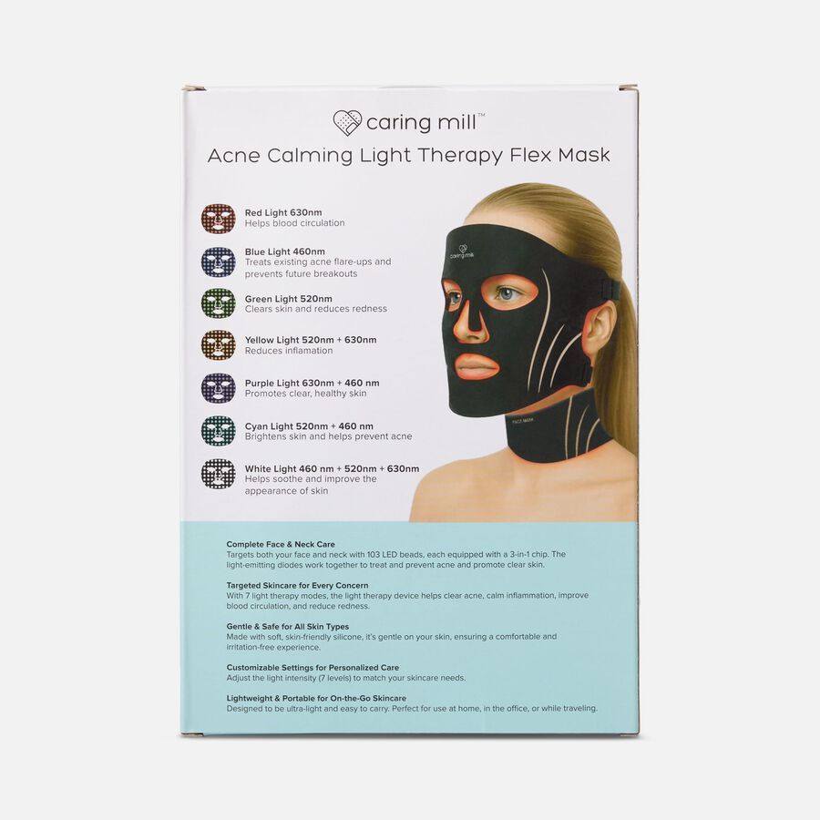 Caring Mill&trade; Acne Calming Light Therapy Flex Mask, , large image number 2