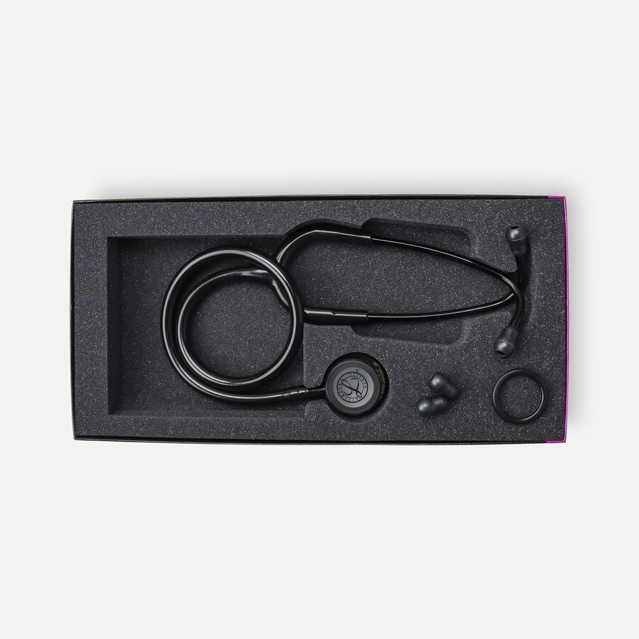 Littmann Classic III Stethoscope, Black Tube with Black Edition Chestpiece, 27", , large image number 1