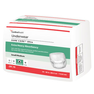 Cardinal Health SURE CARE™ Ultra Underwear with BreatheEasy™ Technology Extra Heavy Absorbency