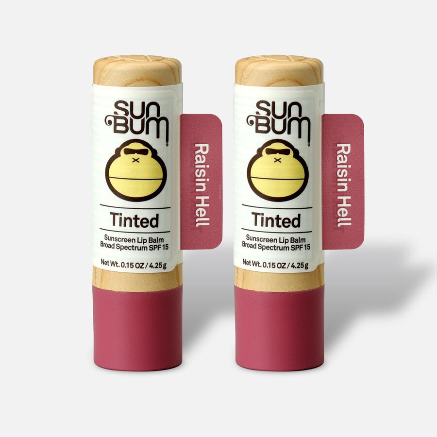 Sun Bum SPF 15 Tinted Lip Balm, Raisin Hell, .15 oz. (2-Pack), , large image number 0