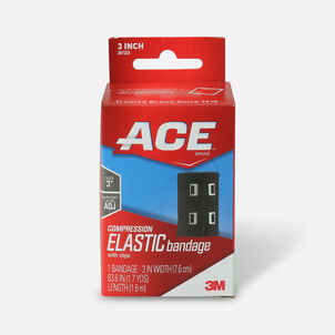 Ace Elastic Bandage with Clips - Black