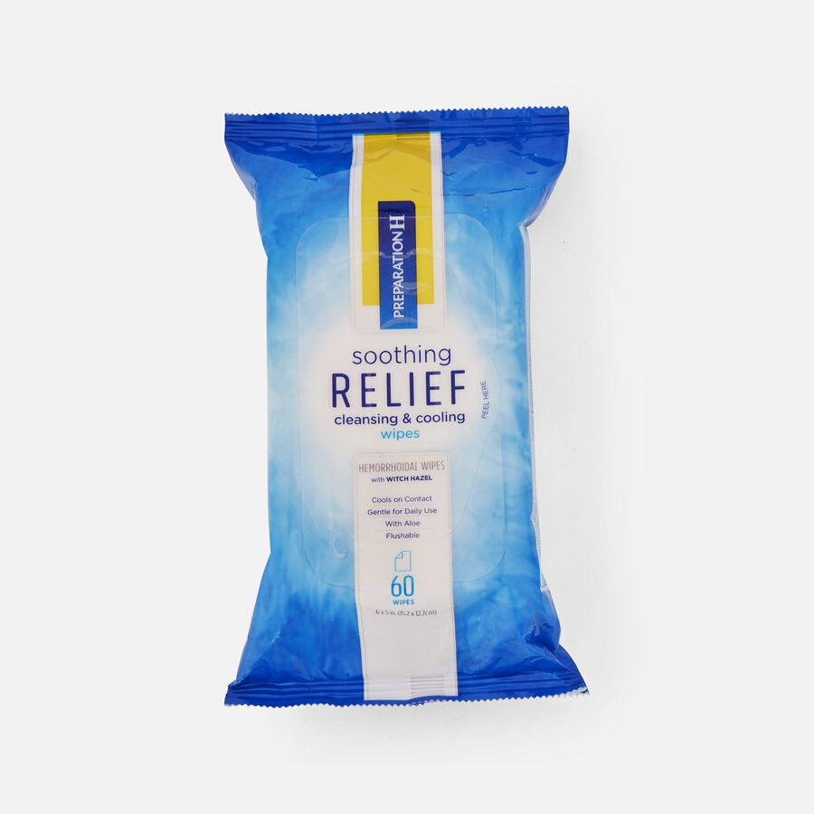 Preparation H Soothing Relief Cleansing & Cooling Wipes, 60 ct., , large image number 0