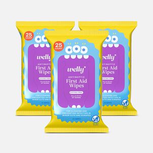 Welly&reg; First Aid Antiseptic Wipes, 25 ct. (3 pack)