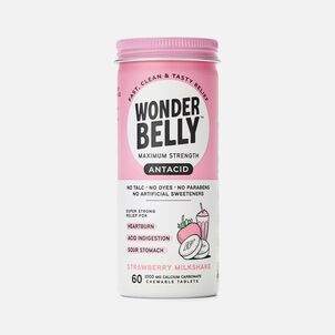 Wonderbelly Antacids, Strawberry Milkshake, 60 ct