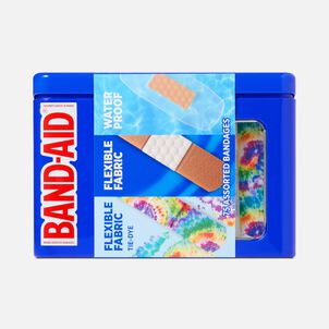 Band-Aid Tye-Dye Assorted Adhesive Bandages Tin, 75 ct.