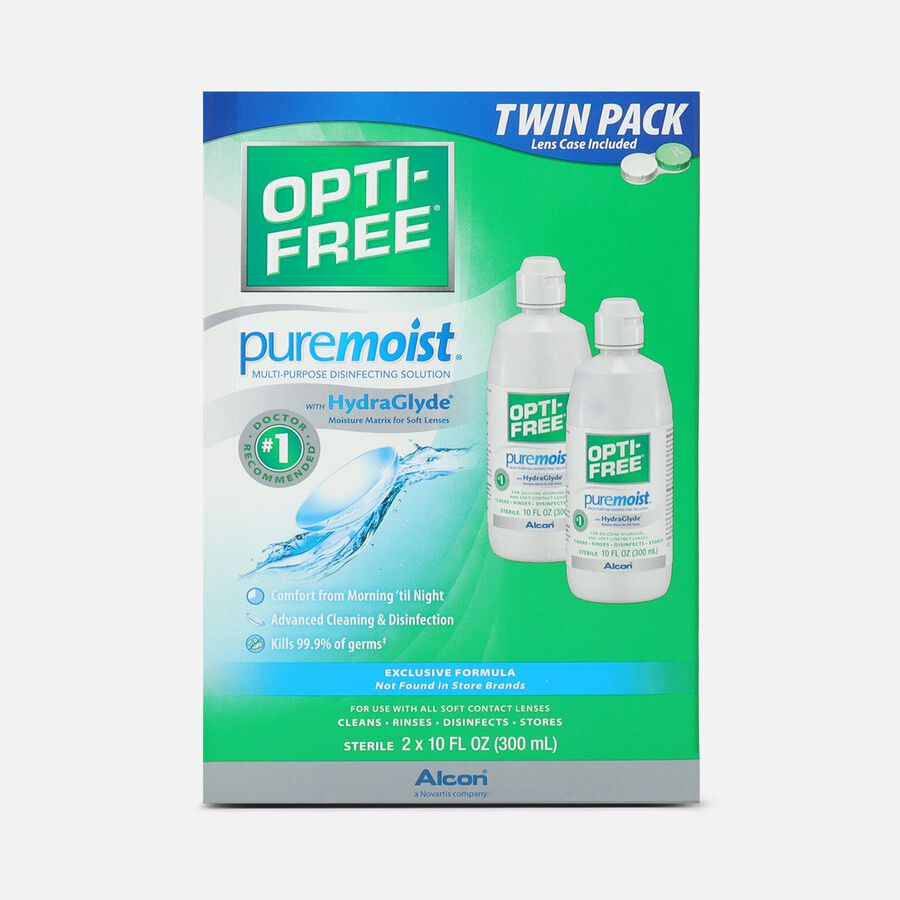 Opti-Free PureMoist Disinfecting Solution 10 fl oz. (2-Pack), , large image number 0