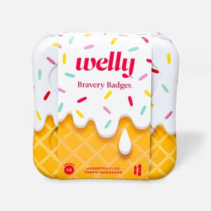 Welly Bravery Badges Ice Cream Assorted Flex Fabric Bandages - 48 ct.