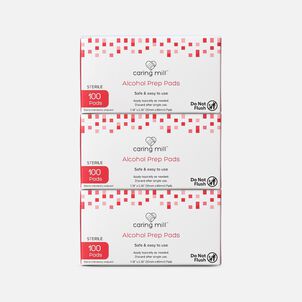 Caring Mill&trade; Alcohol Prep Pads, 100 ct. (3-Pack)