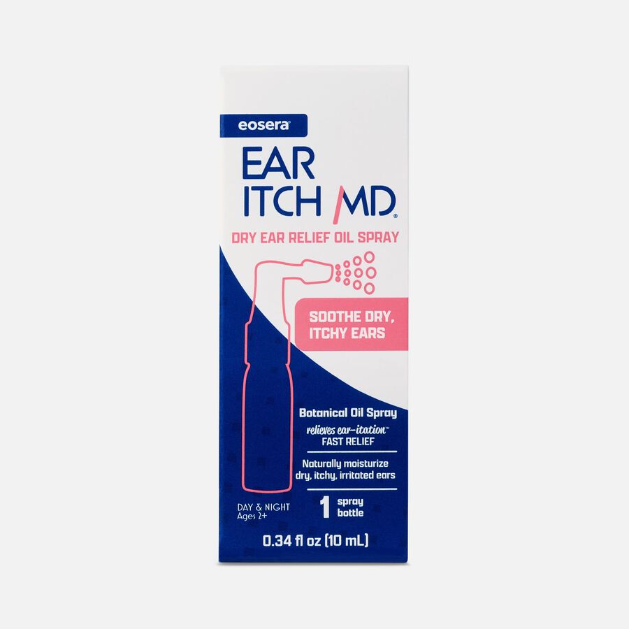 eosera&reg; EAR ITCH MD&reg; Soothing Botanical Spray, 0.34 fl. oz., , large image number 0