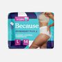 Because Overnight Plus Bladder Control Underwear, Large, 14 ct., , large image number 0