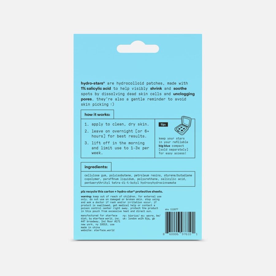 Starface Hydro-Star + Salicylic Acid Patches, 32 ct., , large image number 1