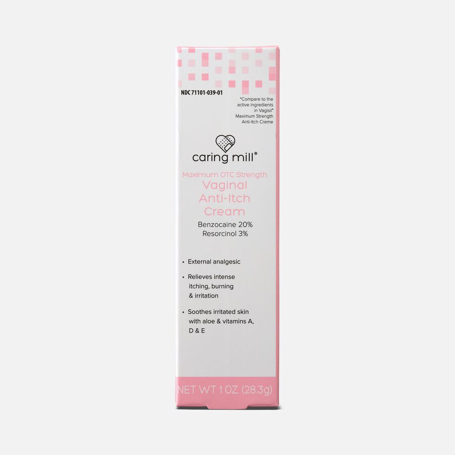 Caring Mill&trade; Maximum Strength Vaginal Anti-Itch Cream, 1 oz., , large image number 0