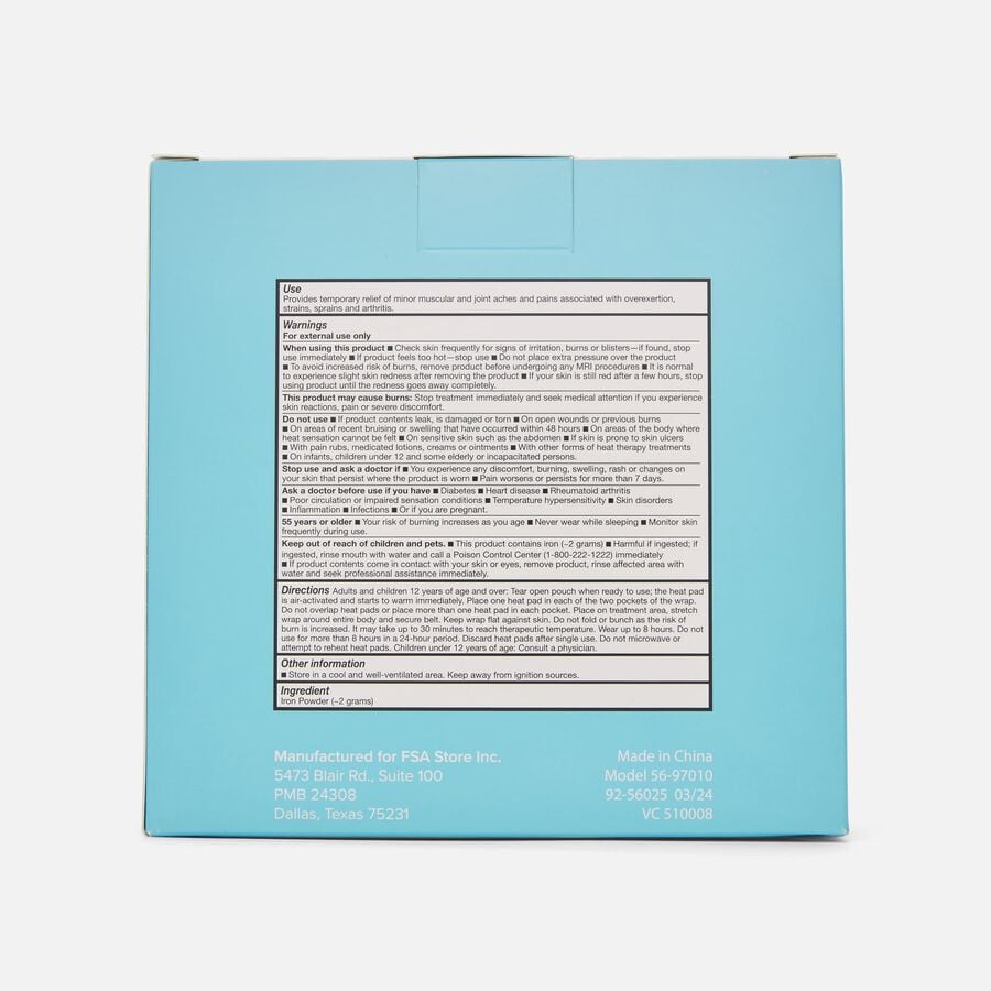 Caring Mill&trade; Air-Activated Back Heat Wrap, 10 Treatments, , large image number 2