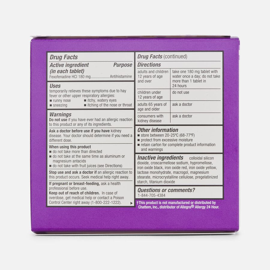 Caring Mill&trade; Fexofenadine Tablet, 24 hour, 90 ct., , large image number 1