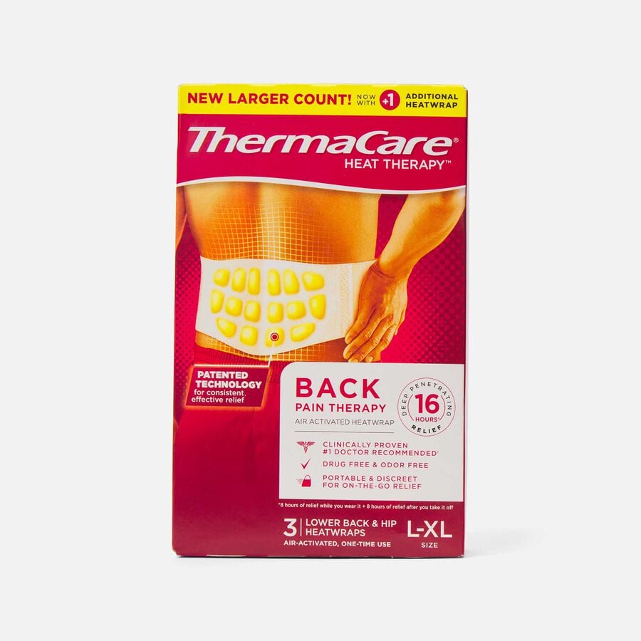 ThermaCare Back & Hip Heatwraps, , large image number 0