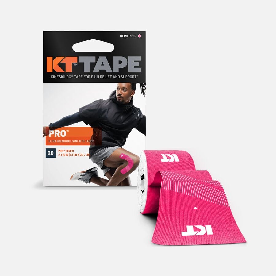 KT TAPE PRO, Pre-cut, 20 Strip, Synthetic, Hero Pink, Hero Pink, large image number 0