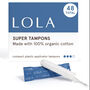 LOLA Tampons, Compact Plastic Applicator, 48 ct., , large image number 4