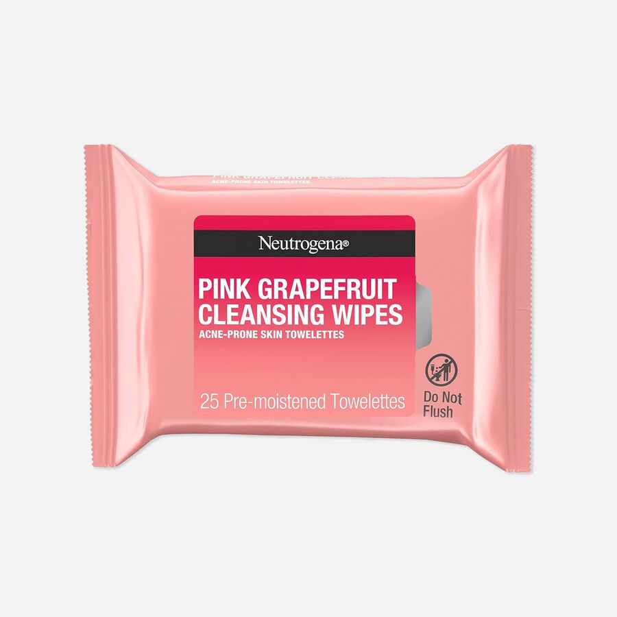 Neutrogena Pink Grapefruit Cleansing Wipes - 25 ct., , large image number 0