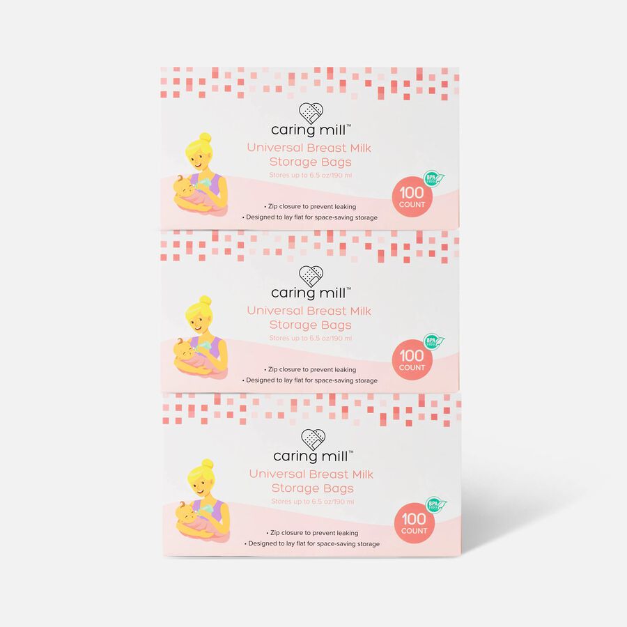 Caring Mill&trade; Breast Milk Universal Storage Bags 100 ct. (3-Pack), , large image number 0