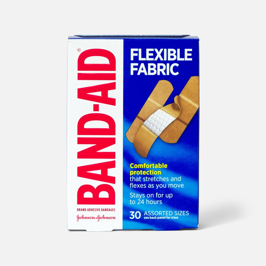 BAND-AID&reg; Flexible Fabric Adhesive Bandages, Assorted Sizes, , large image number 1