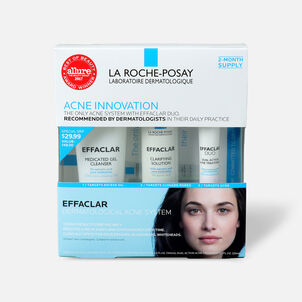 La Roche-Posay Effaclar Dermatological 3-Step Acne Treatment System