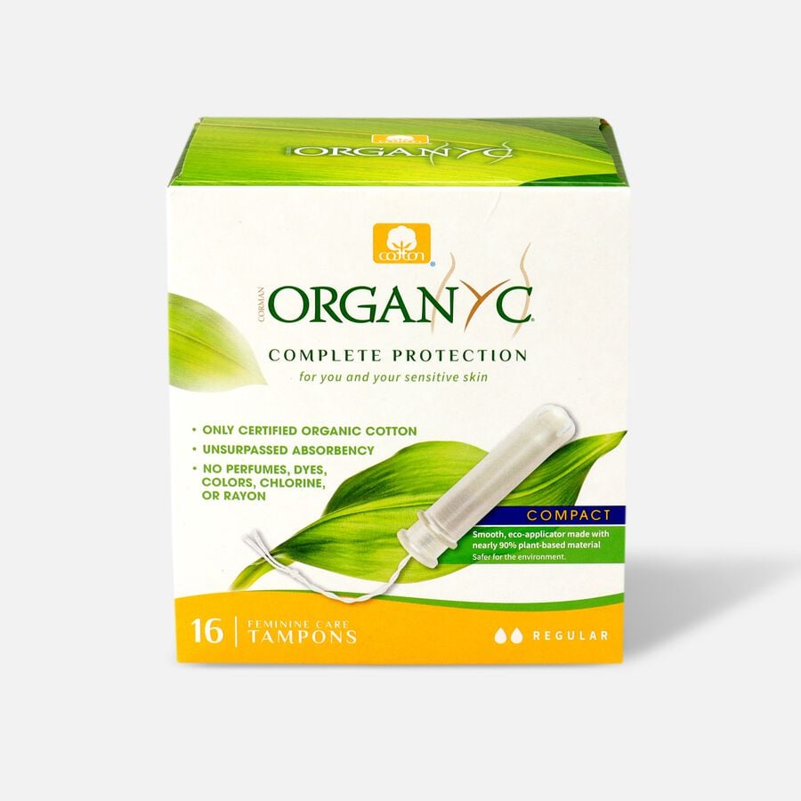 Organyc Compact Tampons with Eco-Applicator, 16 ct., , large image number 1
