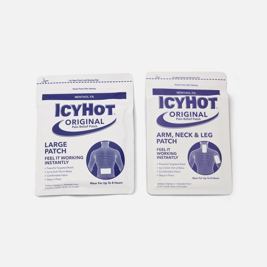 Icy Hot Original Pain Relief Patches, Medium & Large, 10 ct., , large image number 2