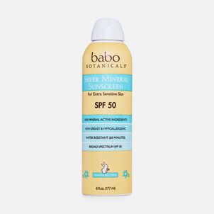 Babo Botanicals Super Shield Mineral Sunscreen Spray, SPF 50, 6 fl oz.