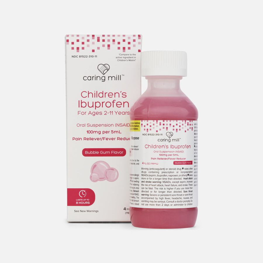 Caring Mill&trade; Children&rsquo;s Ibuprofen Pain Reliever/Fever Reducer, 4 fl oz., , large image number 0