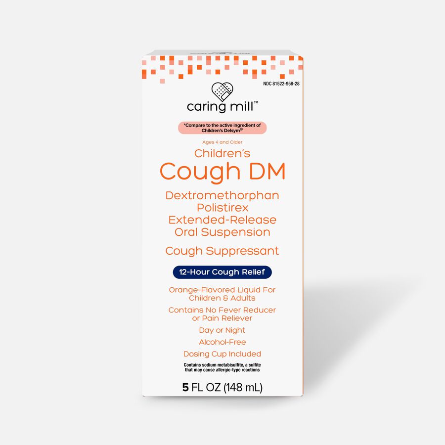 Caring Mill™ Children's Cough Suppressant DM Cough Medicine For Kids, 5 oz., Original, , large image number 0