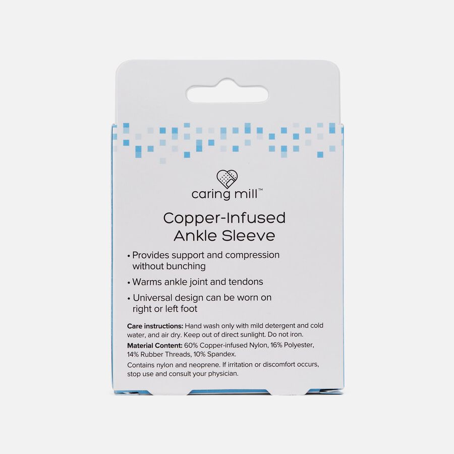 Caring Mill&trade; Copper-Infused Ankle Brace Compression Sleeve, L/XL, , large image number 2