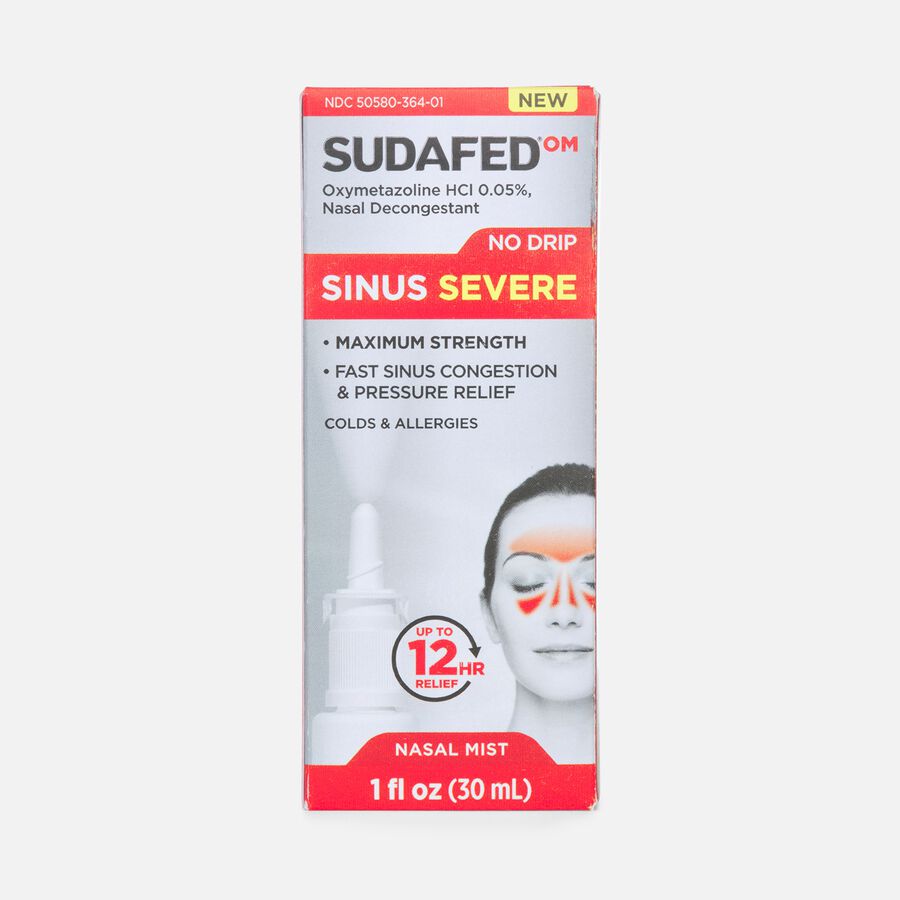 Sudafed Sinus Severe No Drip Nasal Spray, 1 fl oz., , large image number 0