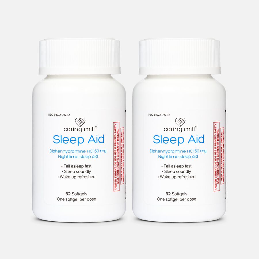 Caring Mill&trade; Maximum Strength Sleep Aid Soft Gels, 32 ct. (2-Pack), , large image number 0