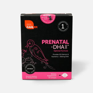 Zahler Prenatal +DHA 300mg Vitamins, 60 Softgels