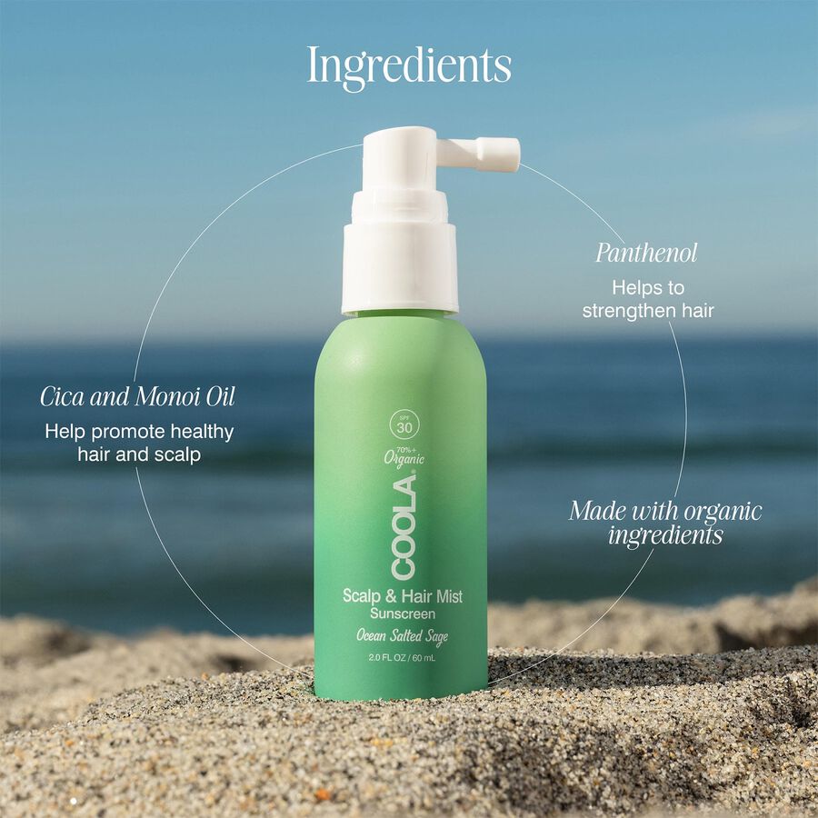 COOLA Organic Scalp & Hair Mist, SPF 30, 2 oz., , large image number 1