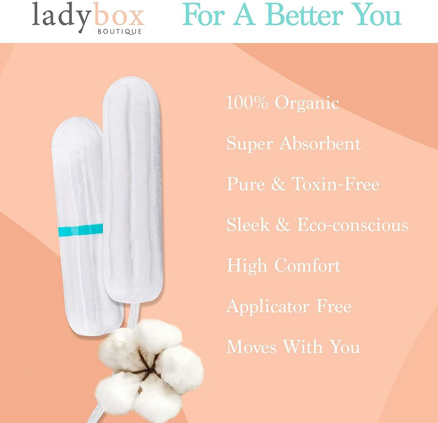 LadyBox Boutique Applicator Free Super Tampons, , large image number 4