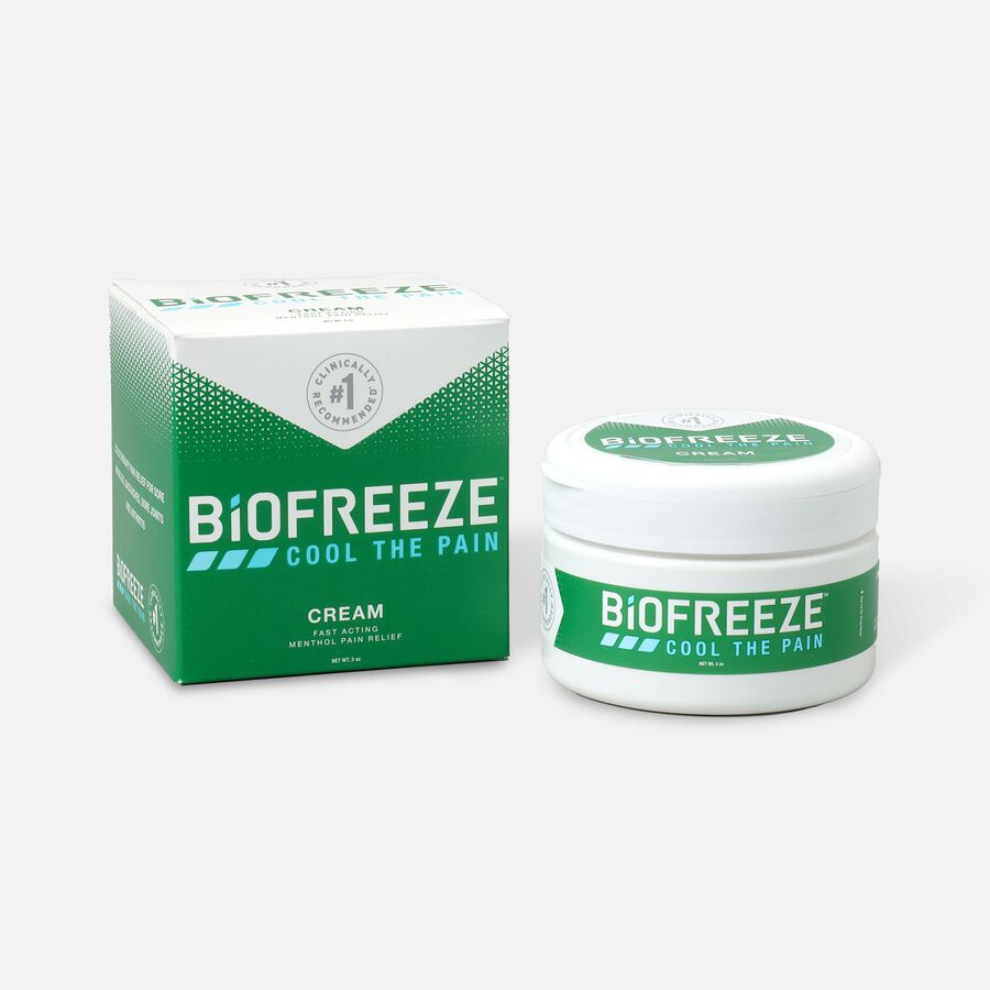 Biofreeze&reg; Pain Relief Cream, 3 oz. Jar, , large image number 0