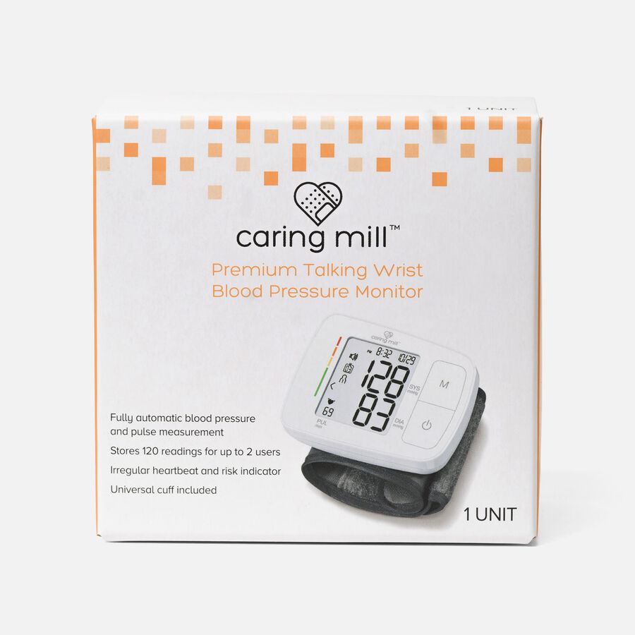 Caring Mill Premium Talking Wrist BP Monitor, , large image number 0