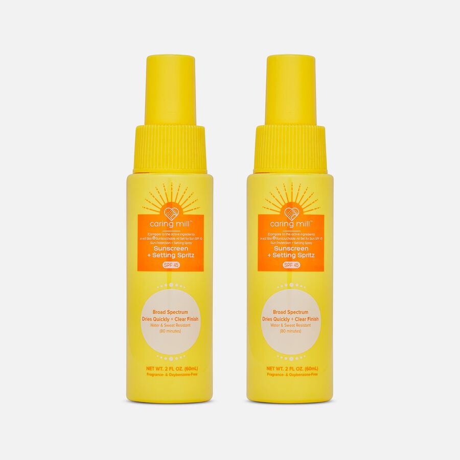Caring Mill&trade; Sunscreen Setting Spritz, SPF 45, 2 oz. (2-Pack), , large image number 0