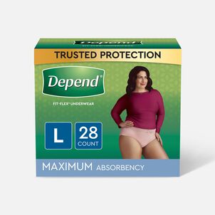 Depend FIT-FLEX Underwear, Maximum Absorbency, Large, 28 ct.