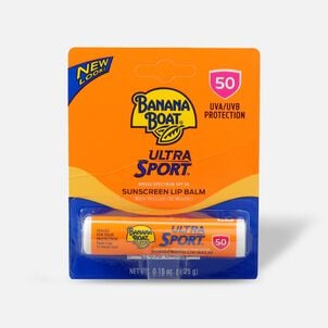 Banana Boat Ultra Sport Sunscreen Lip Balm SPF 50, 0.15 oz.