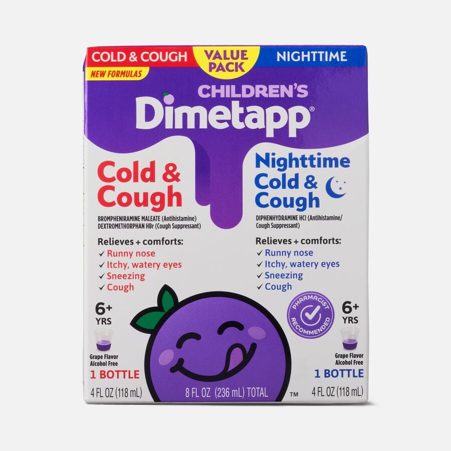 Children's Dimetapp Cold & Cough Daytime + Nighttime Combo Pack, 4 oz., , large image number 0